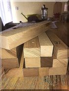 Nussbaum Massivkantel 30 x 50 mm MAXI   - 75 cm Kern -  braun SX vollkantig Fehlerfrei  